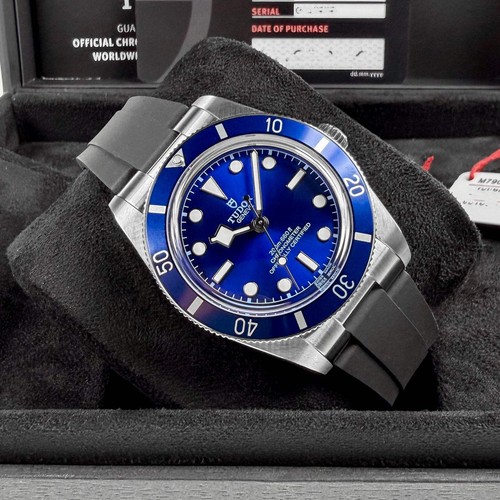 Tudor black bay blue rubber - 54,